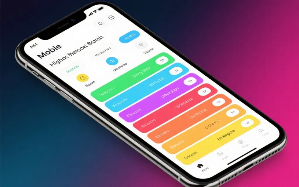 高对比度数据列表展示,兼容移动端